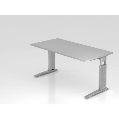 Afbeelding van Bureau Unda 16 S Grijs Melamine gecoate spaanplaat