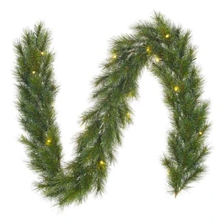 Afbeelding van Black Box Trees Glendon Guirlande met LED Verlichting L270 cm Groen