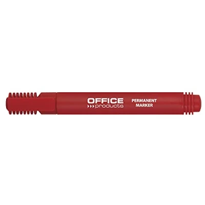 Afbeelding van Office Products permanent marker 1 3 mm, rond, rood 12 stuks