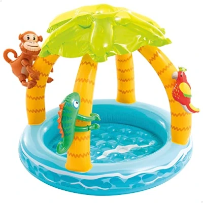 Image de Piscine Intex Tropical Island avec toit
