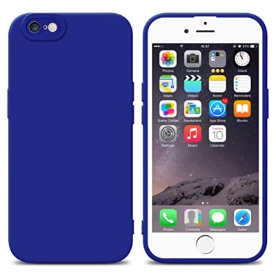 Afbeelding van Cadorabo Hoesje geschikt voor Apple iPhone 6 / 6S in Fluid BLAUW Beschermhoes gemaakt van flexibel TPU silicone Cover Case