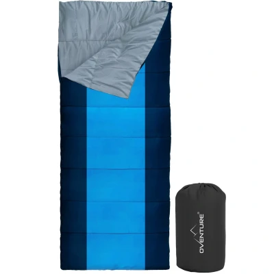Afbeelding van Oventure Blue Jay dekenmodel slaapzak 190 x 80 cm, incl. compressietas