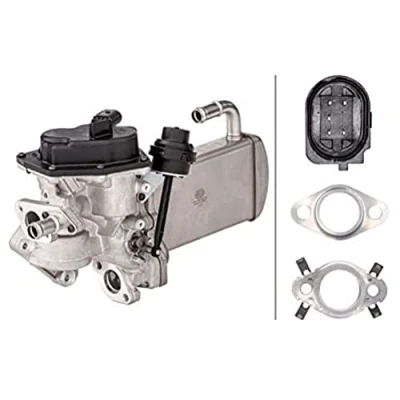 Afbeelding van HELLA 6NU 358 167 031 AGR modul Met pakkingen, koeler klep voor recirculatie van de uitlaatgassen AUDI: A6 C7 Avant, A4 B8 Saloon, Q5
