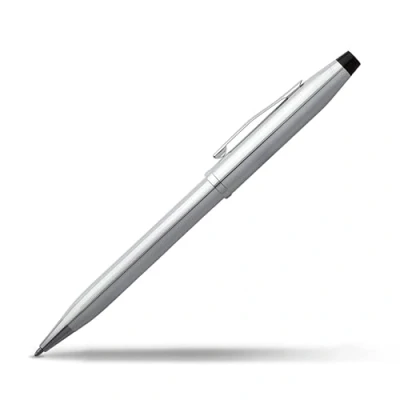 Afbeelding van Cross Century II Balpen in gepolijst chroom met chromen attributen duw /terugduwmechanisme middelste punt klassiek etui en navulverpakking inbegrepen