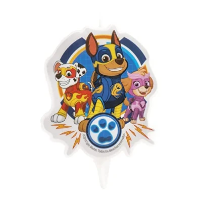 Afbeelding van Dekora 346226 Chase, Skye, Marshall verjaardagskaars 2D Paw Patrol
