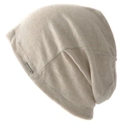 Afbeelding van CHARM Zomermuts voor heren, 100% linnen, lichte en zachte gebreide muts, beanie, gemaakt in Japan, Beige, Eén maat
