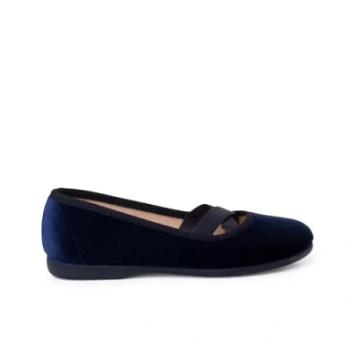 Afbeelding van Pisamonas Ballerina&#039;s van fluweel in balletstijl, Navy Blauw, 26 EU