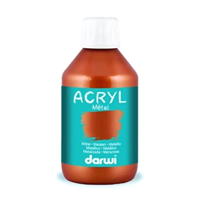 Afbeelding van Darwi acrylverf Metal effect, flacon van 250 ml, brons