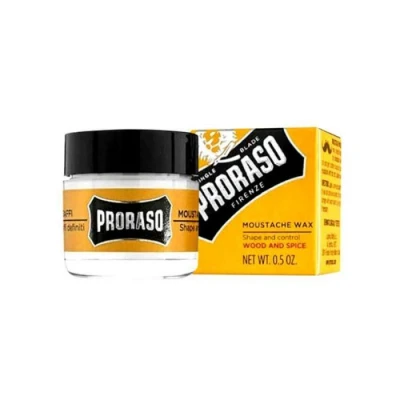 Afbeelding van Proraso Single Blade snorrenwax Wood &amp; Spice 15ml
