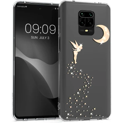 Afbeelding van kwmobile telefoonhoesje geschikt voor Xiaomi Redmi Note 9S / 9 Pro Max Hoesje smartphone Glitterfee design