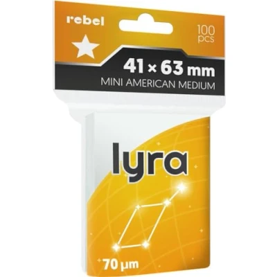 Afbeelding van Asmodee, 100 stuks kaarthoezen (41 x 63 mm) &quot;Mini American Medium&quot; Lyra