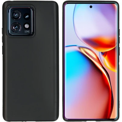 Afbeelding van iMoshion Hoesje Geschikt voor Motorola Edge 40 Pro Siliconen Color Backcover Zwart