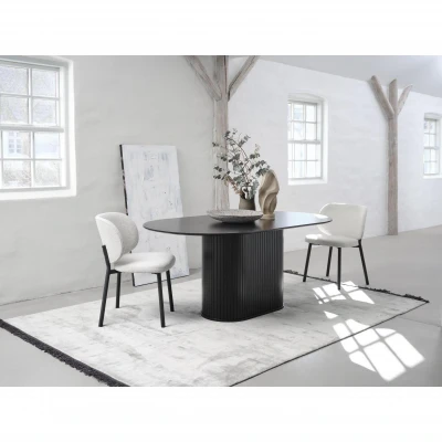 Afbeelding van Kelly eettafel ovaal zwart