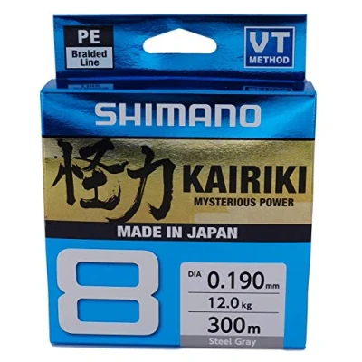Afbeelding van Shimano Fishing Kairiki 8 Gevlochten Vislijn 300 M Grijs 0.130 mm