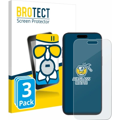 Afbeelding van BROTECT Screenprotector voor Apple iPhone 14 Pro Max Folie Beschermfolie Beschermglas matte (3 Stuks)