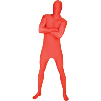 Afbeelding van Rode M Suit second skin pak voor volwassenen Verkleedkleding 152/160