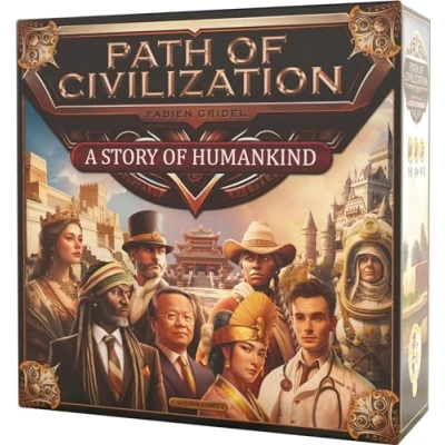 Afbeelding van Asmodee Captain Games Path of Civilization Bordspellen Ontwikkelingsspellen Vanaf 14 jaar 1 tot 5 spelers Franse versie