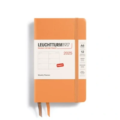 Afbeelding van Leuchtturm1917 Weekly A6 Pocket 12 maanden 2025 Hardcover Apricot