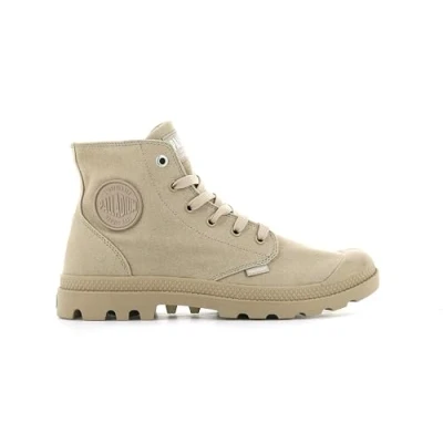 Afbeelding van Palladium Unisex Sneakers hoog, Heren, Maat: 45, Warm sand Katoen