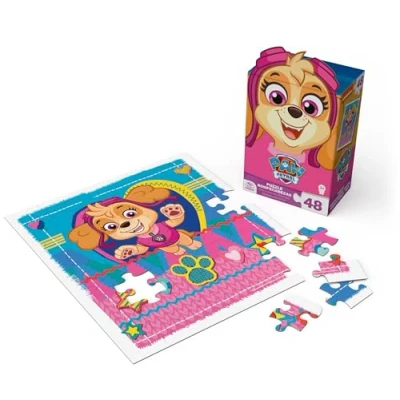 Image de Puzzle Spin Master Games Boîte Personnage 48 pièces Carton Stella Paw Patrol Pat’Patrouille