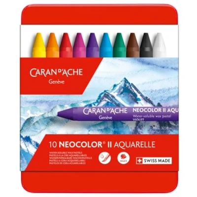 Image de Boite de 10 Craies Neocolor II Caran d&#039;Ache