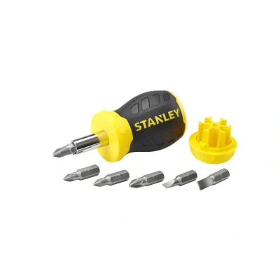 Afbeelding van Stanley multibit stubby schroevendraaier incl 6 bits magnetische bithouder