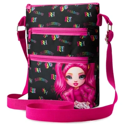 Afbeelding van Rainbow High Meisjeshandtas, schoudertas voor meisjes, officiële accessoires, cadeau idee kinderen, tas met meerdere zakken, Meerkleurig