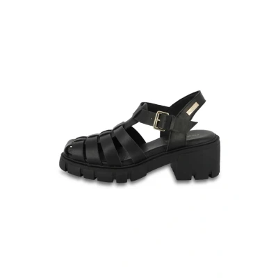 Afbeelding van Les Tropeziennes par M Belarbi Sandalen met plateauzool, Dames, Maat: 37, Black Leer