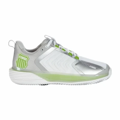 Afbeelding van Tennisschoen K Swiss Women Ultrashot 3 HB White Gray Violet Lime Green Schoenmaat 39