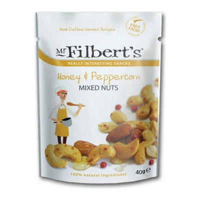 Afbeelding van Mr Filberts Mixed Nuts Honey&amp;Peppercorn 20 x 40 gram