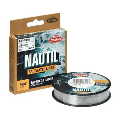 Afbeelding van Berkley Nautil Tapered Leader 5x15m .23 .57 Clr Leaders