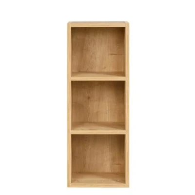 Afbeelding van Furni24 Boekenkast met 3 vakken, Archiefkast, decor saffier eiken, 30x24x80 cm