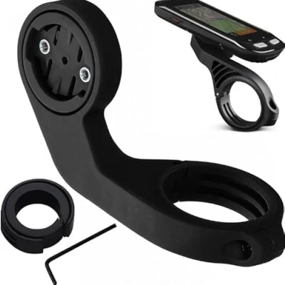 Afbeelding van kwmobile GPS houder voor fiets geschikt Garmin Edge Kunststof fietshouder navigatie Stuurhouder fietscomputer in zwart