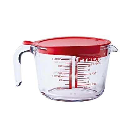 Image de Broc mesureur en Verre + couvercle classic 1 l Pyrex Transparent