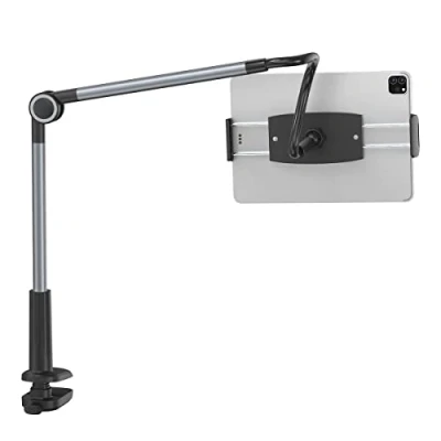 Afbeelding van Baseus Verstelbare Telefoon/Tablet Houder voor Bureau en Bed Grijs