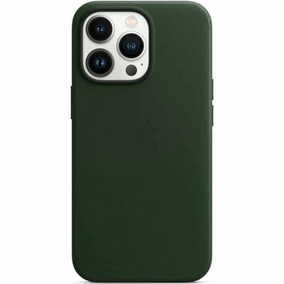 Afbeelding van Apple origineel Leather MagSafe Case iPhone 13 Pro Max Sequoia Green MM1Q3ZM/A