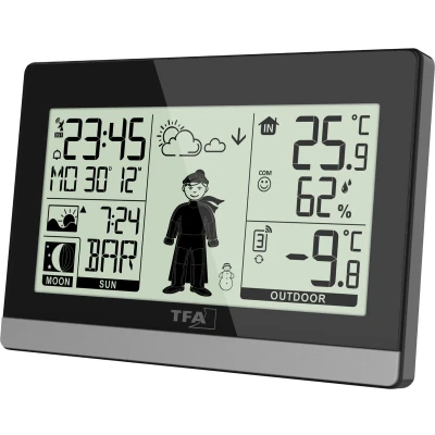 Afbeelding van TFA Dostmann Weather Boy Black