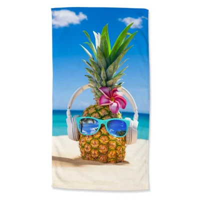 Afbeelding van Good Morning Strandlaken &quot;ananas&quot; Multi (100x180 cm) Microfiber
