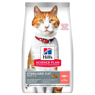 Afbeelding van voordeelverpakking 2x10kg Hill&#039;s Science Plan Adult Sterilised Zalm droogvoer voor katten