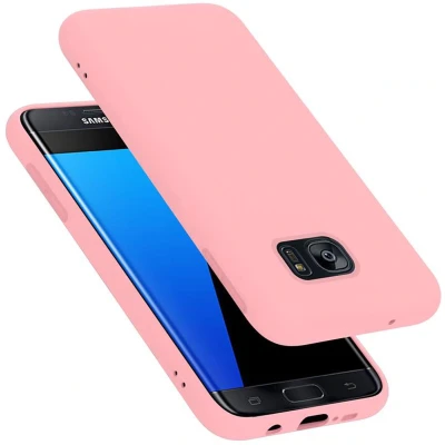 Afbeelding van Cadorabo Hoesje geschikt voor Samsung Galaxy S7 EDGE in LIQUID ROZE Beschermhoes gemaakt van flexibel TPU silicone Case Cover