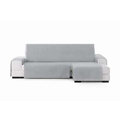 Afbeelding van Hoes voor chaise longue met korte armleuning rechts Eysa LEVANTE Grijs 100 x 110 240 cm