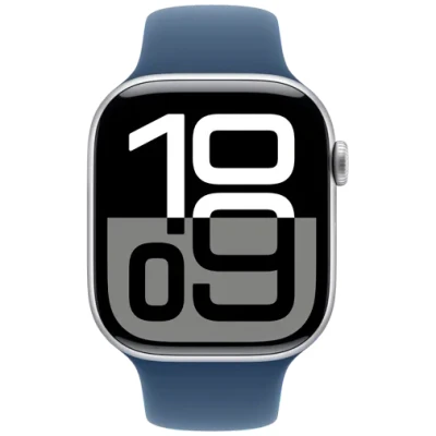 Image de Apple Watch Series 10 46 mm Argent Bracelet Sport M/L