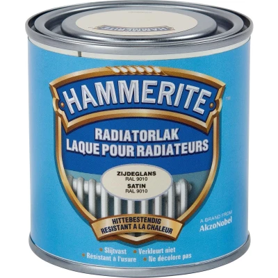 Afbeelding van Hammerite radiatorlak 0,25l zuiver wit