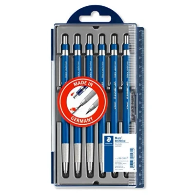 Afbeelding van Staedtler 780 C PR5 ST Mars Technico Vulpotlood, Met Geïntegreerde Puntenslijper 2 mm, Set Van 6
