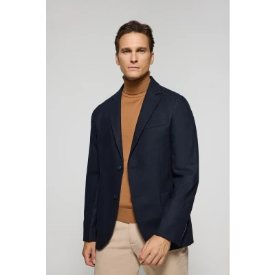 Afbeelding van Polo Club Heren Marineblauwe Blazer Cameron Met Details 58