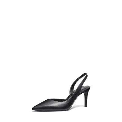 Afbeelding van Michael Kors Alina FLEX Sling Hoge hakken, Dames, Maat: 36.5, Black Leer