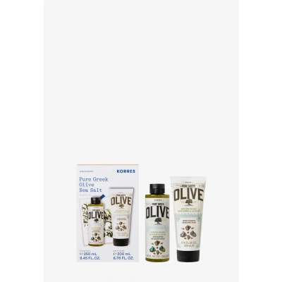 Afbeelding van Korres PURE Greek Olive SEA SALT BODY Ritual SET Bad &amp; bodyset, Maat: One Size,