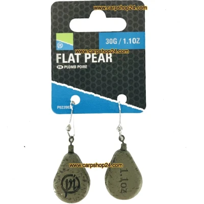Afbeelding van Preston Flat Pear Leads (2 pcs) Maat : 30g