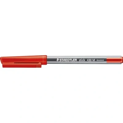 Afbeelding van STAEDTLER Stick 430 M 2 balpen, medium, rood, 10 stuks
