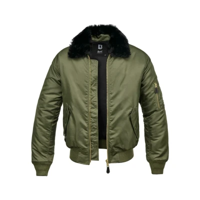 Afbeelding van Brandit MA2 Collar Winterjas, Heren, Maat: Large, Olive